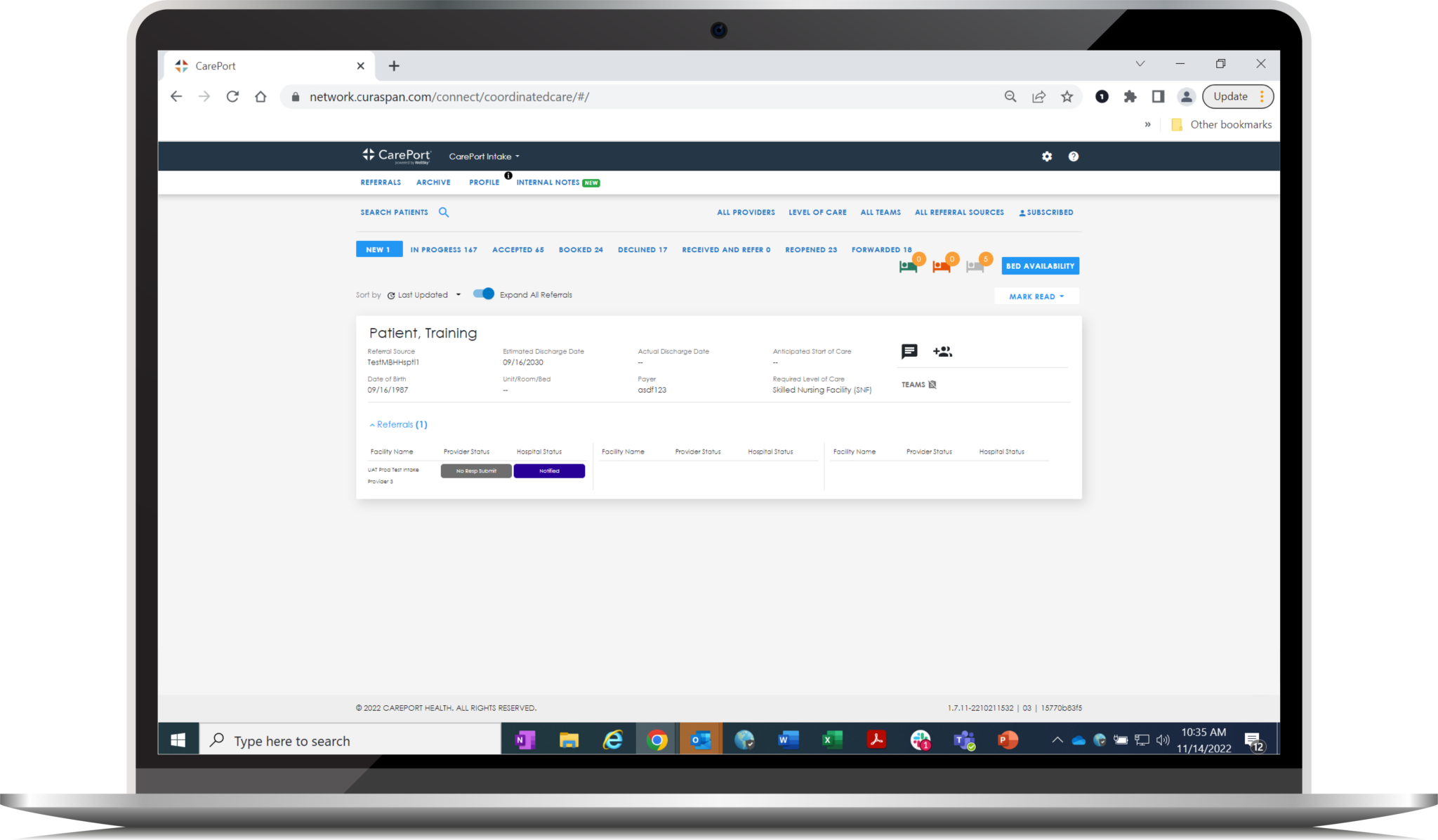 Post Acute Care SSO Careport Health